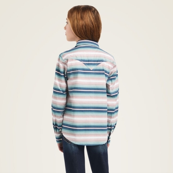 Ariat REAL Downstream Shirt Girls Size XXL (16) - Picture 2 of 8